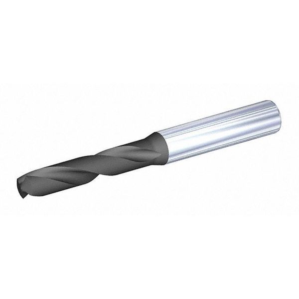 Carbide Drill, 16.10 mm Size, 140  Degrees Point Angle, Solid Carbide, TiAlN Finish, Straight Shank