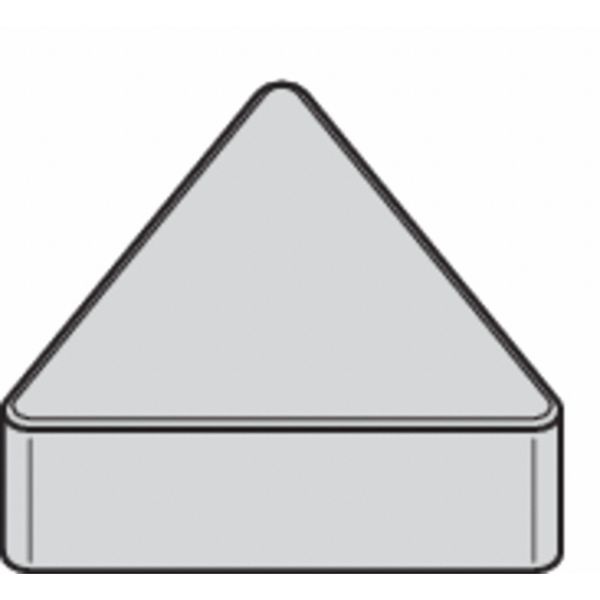 Triangle Turning Insert, Triangle, 3/8 in, TNG, 0.0312 in, Ceramic