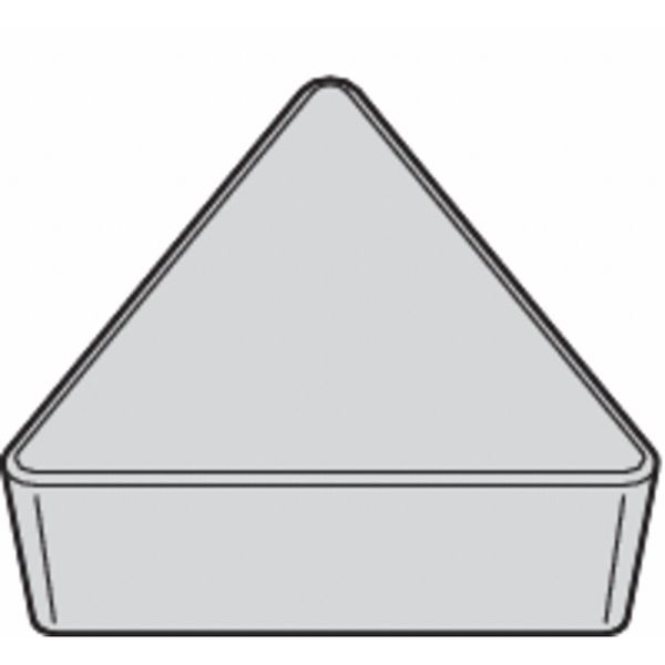 Triangle Turning Insert, Triangle, 1/4 in, TPG2, 0.0156 in, Ceramic