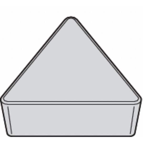 Triangle Turning Insert, Triangle, 1/4 in, TPG2, 0.0312 in, Ceramic