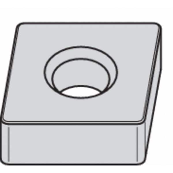 Diamond Turning Insert, Diamond, 1/2 in, CNGA, 80  Degrees, 1/32 in, Ceramic