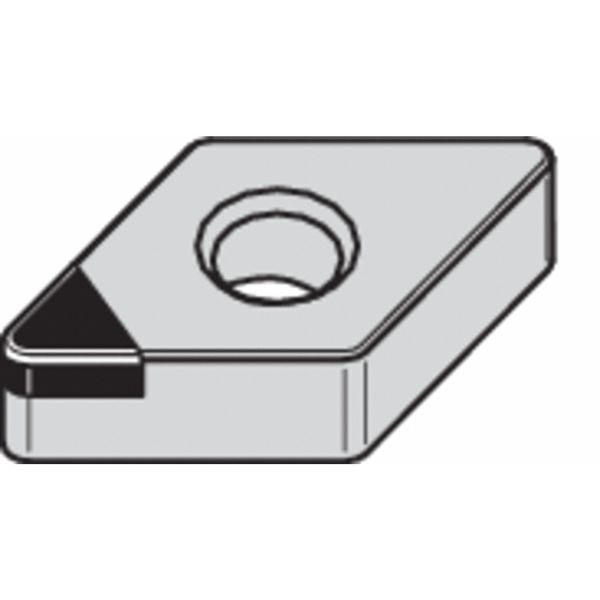 Diamond Turning Insert, Diamond, 1/2 in, DNGA, 55  Degrees, 3/64 in, Ceramic