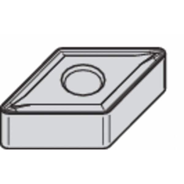 Diamond Turning Insert, Diamond, 1/2 in, DNMG, 55  Degrees, 1/32 in, Carbide