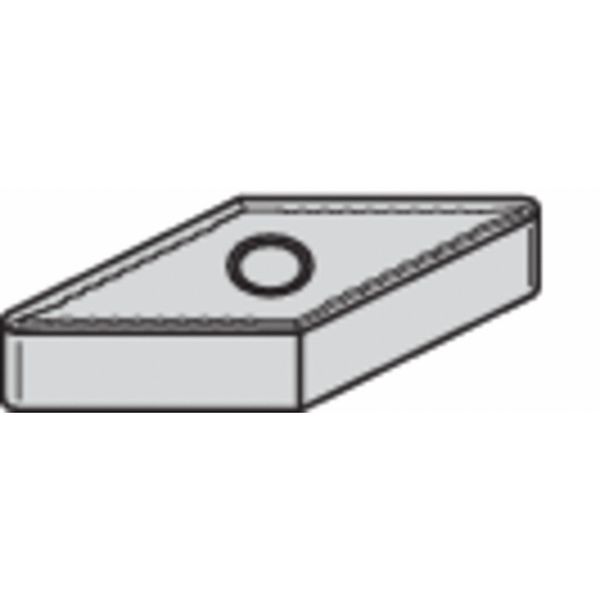 Diamond Turning Insert, Diamond, 3/8 in, VNMG, 35  Degrees, 1/64 in, Carbide