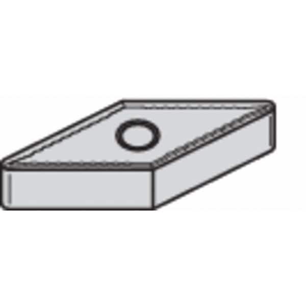 Diamond Turning Insert, Diamond, 3/8 in, VNMG, 35  Degrees, 1/32 in, Carbide
