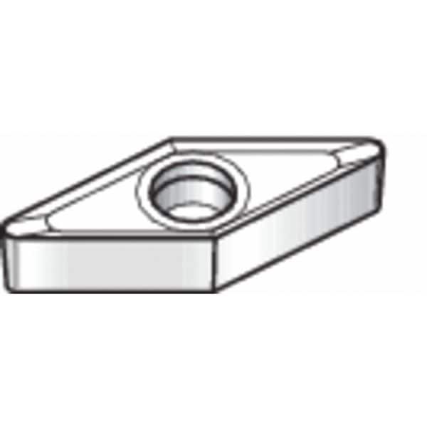 Diamond Turning Insert, Diamond, 3/8 in, VBGT, 35  Degrees, 0.0080 in, Carbide