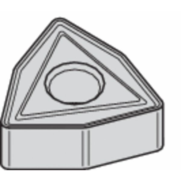 Turning Insert, Trigon, 1/2 in, WNMG, 1/32 in, Carbide