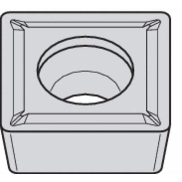 Square Turning Insert, Square, 1/2 in, SCMT, 1/32 in, Carbide
