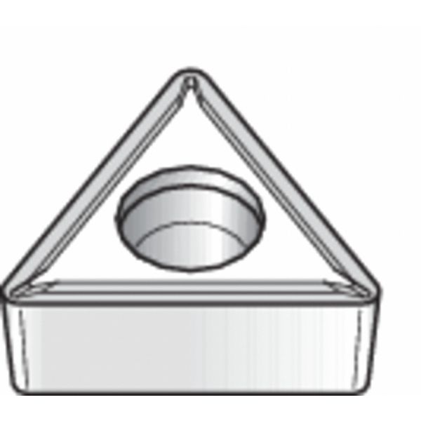 Triangle Turning Insert, Triangle, 1/4 in, TCMT, 0.0156 in, Carbide
