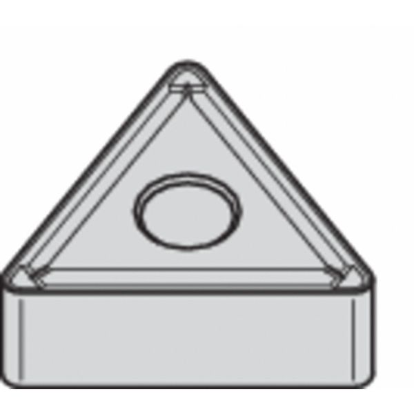 Triangle Turning Insert, Triangle, 3/8 in, TNMG, 0.0312 in, Carbide
