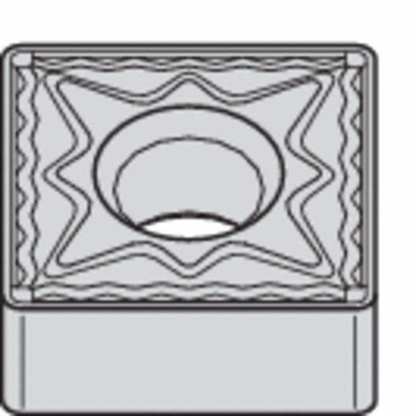 Square Turning Insert, Square, 1/2 in, SNMG, 1/32 in, Carbide