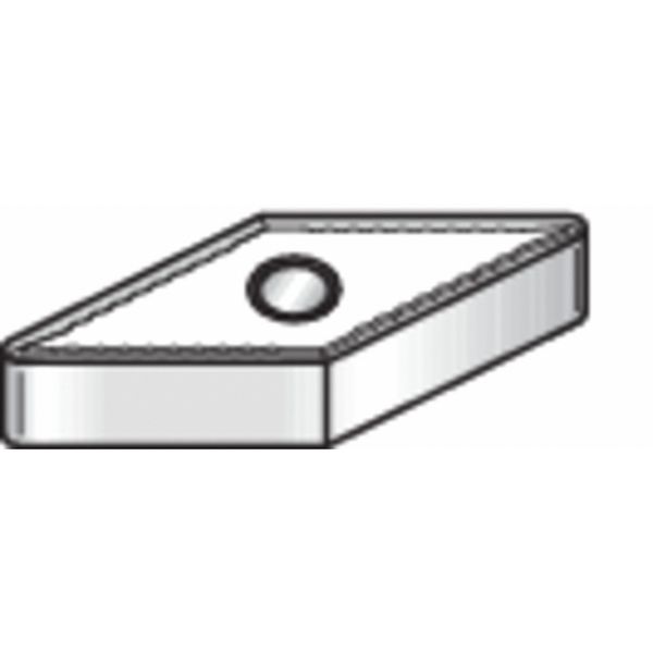 Diamond Turning Insert, Diamond, 3/8 in, VNMG, 35  Degrees, 1/32 in, Carbide