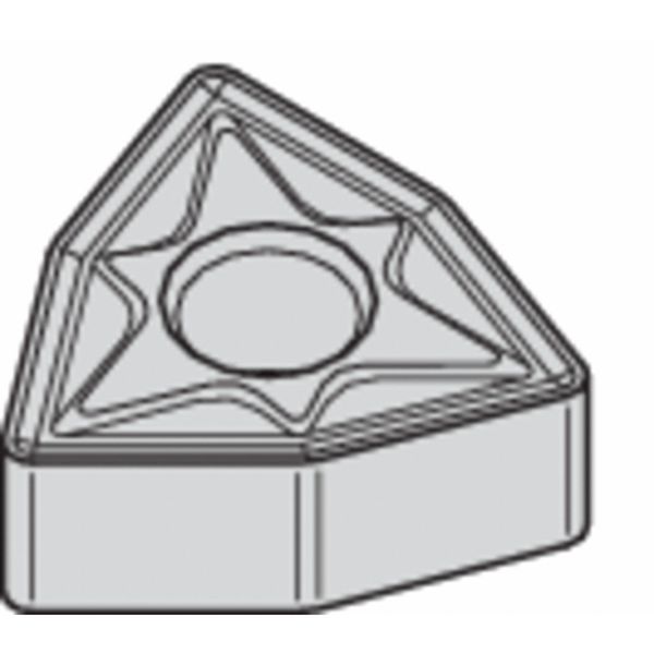 Turning Insert, Trigon, 1/2 in, WNMG, 1/32 in, Carbide