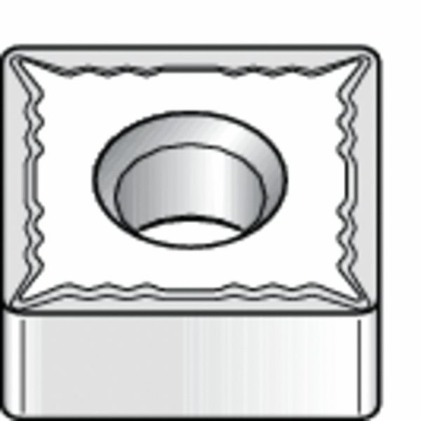 Square Turning Insert, Square, 1/2 in, SNMG, 1/64 in, Carbide