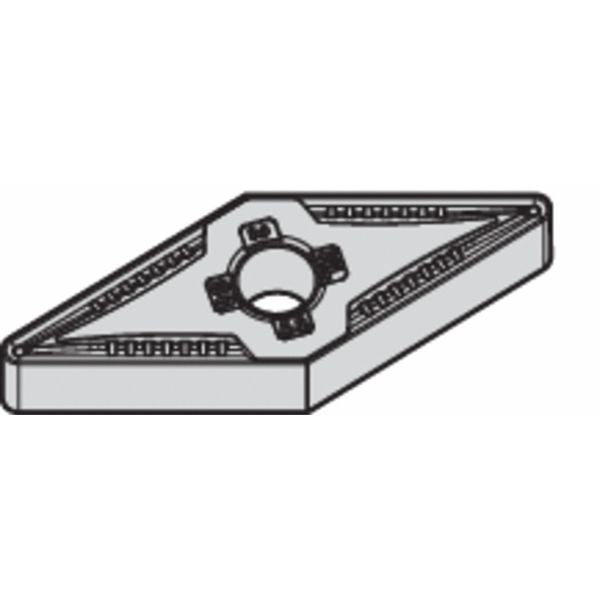 Diamond Turning Insert, Diamond, 3/8 in, VNMG, 35  Degrees, 1/32 in, Carbide