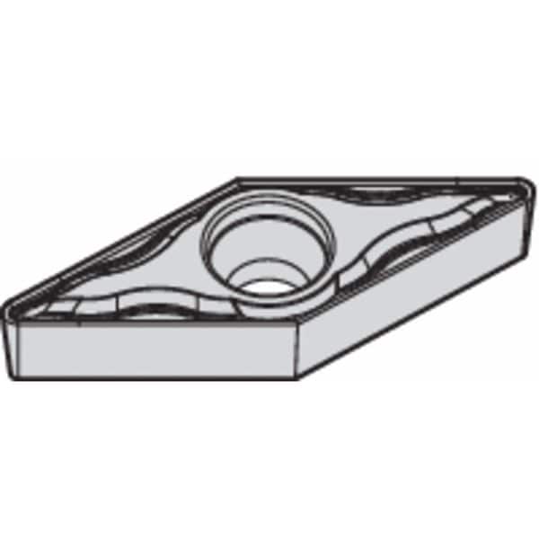 Diamond Turning Insert, Diamond, 3/8 in, VBMT, 35  Degrees, 1/64 in, Carbide