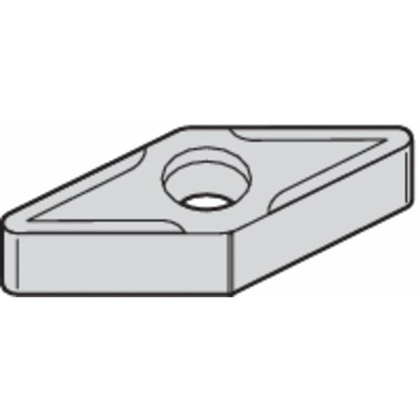Diamond Turning Insert, Diamond, 9/32 in, VNMG, 35  Degrees, 1/64 in, Carbide