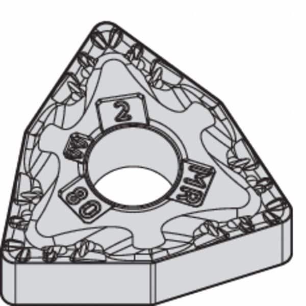 Turning Insert, Trigon, 1/2 in, WNMG, 3/64 in, Carbide