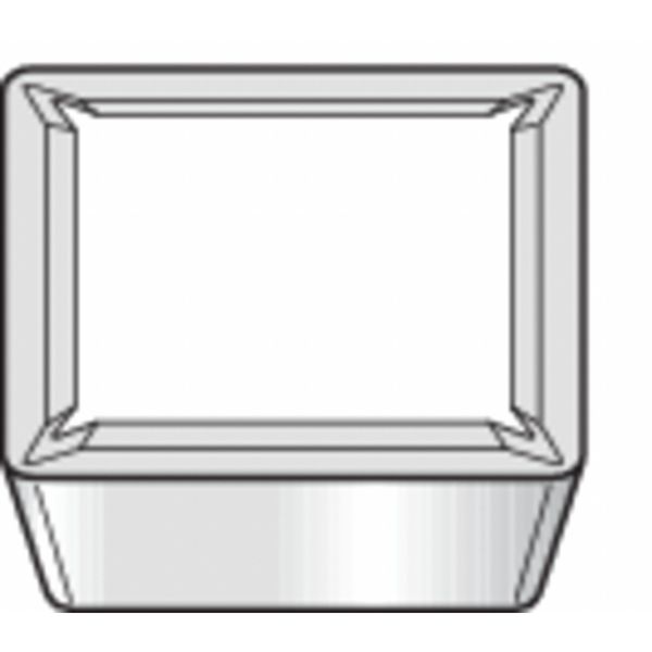 Square Turning Insert, Square, 1/2 in, SPMR, 1/32 in, Carbide
