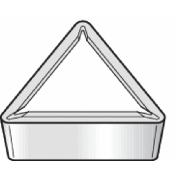 Triangle Turning Insert, Triangle, 3/8 in, TPMR, 0.0156 in, Carbide