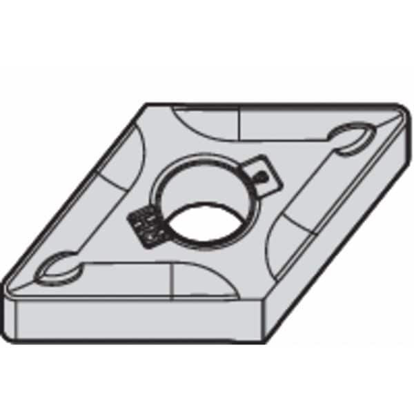 Diamond Turning Insert, Diamond, 5/8 in, DNMG, 55  Degrees, 3/64 in, Carbide