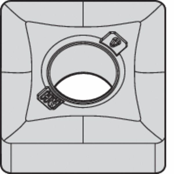 Square Turning Insert, Square, 3/4 in, SNMG, 1/16 in, Carbide