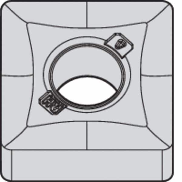 Square Turning Insert, Square, 3/4 in, SNMG, 3/64 in, Carbide