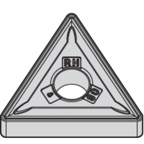 Triangle Turning Insert, Triangle, 1/2 in, TNMG, 0.0468 in, Carbide