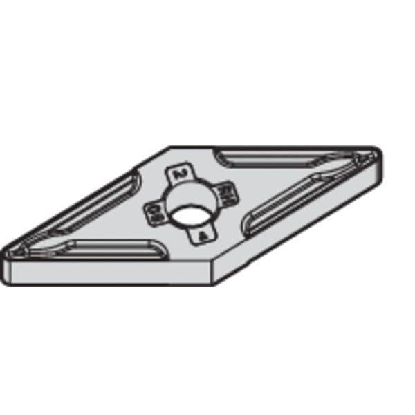 Diamond Turning Insert, Diamond, 1/2 in, VNMG, 35  Degrees, 3/64 in, Carbide