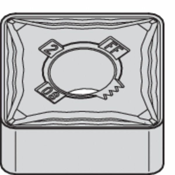 Square Turning Insert, Square, 3/8 in, SNMG, 1/32 in, Carbide