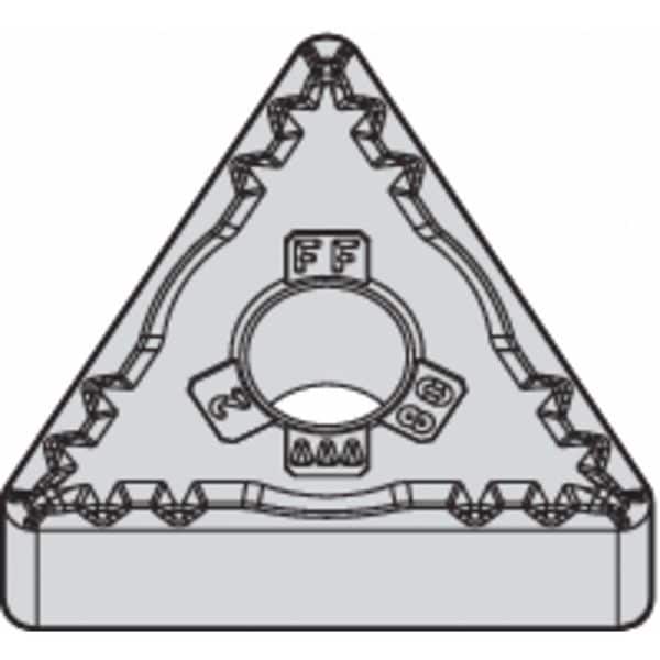 Triangle Turning Insert, Triangle, 3/8 in, TNMG, 0.0312 in, Carbide
