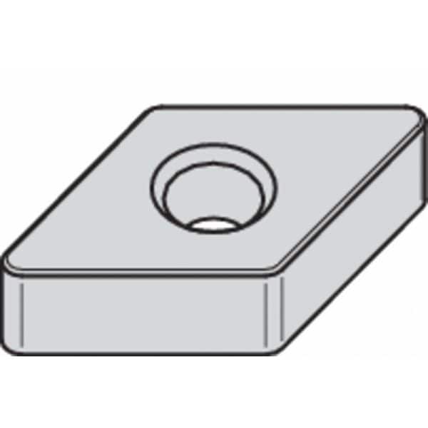 Diamond Turning Insert, Diamond, 1/2 in, DNMA, 55  Degrees, 3/64 in, Carbide