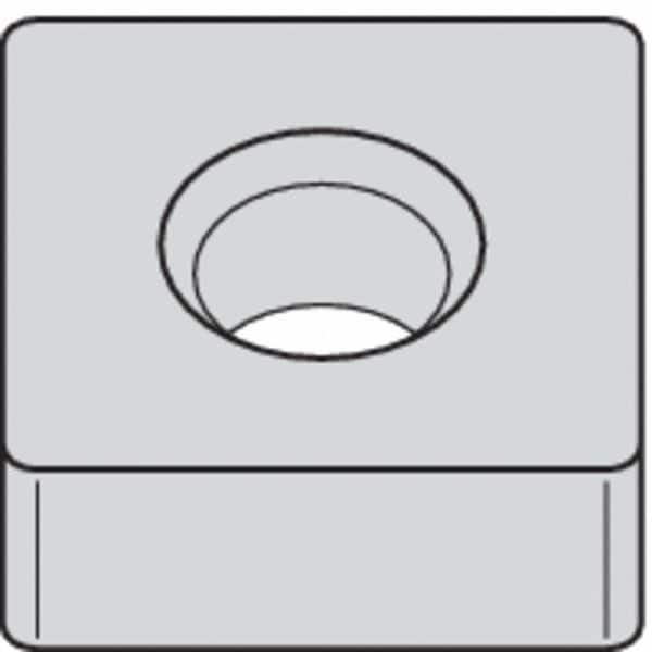 Square Turning Insert, Square, 1/2 in, SNGA, 1/32 in, Ceramic