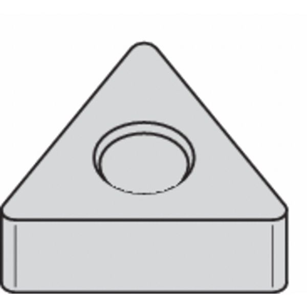 Triangle Turning Insert, Triangle, 1/2 in, TNMA, 0.0312 in, Carbide