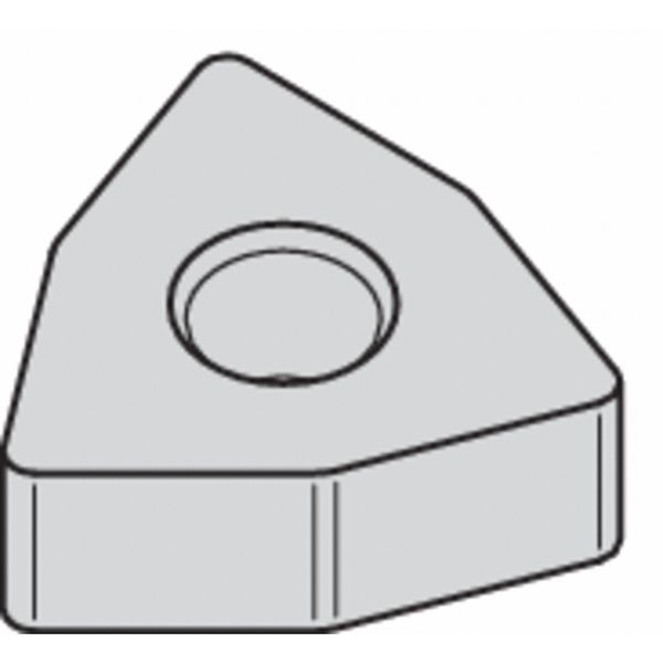 Turning Insert, Trigon, 1/2 in, WNMA, 1/16 in, Carbide