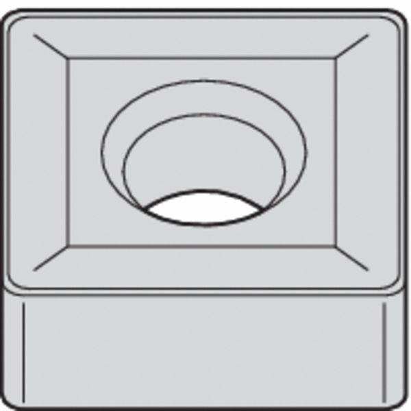 Square Turning Insert, Square, 1 in, SNMG, 3/32 in, Carbide