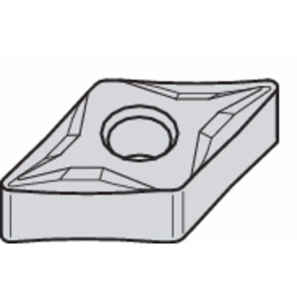 Diamond Turning Insert, Diamond, 1/2 in, DNMP, 55  Degrees, 3/64 in, Carbide