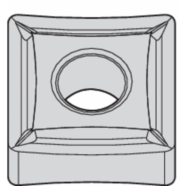 Square Turning Insert, Square, 1/2 in, SNMP, 3/64 in, Carbide
