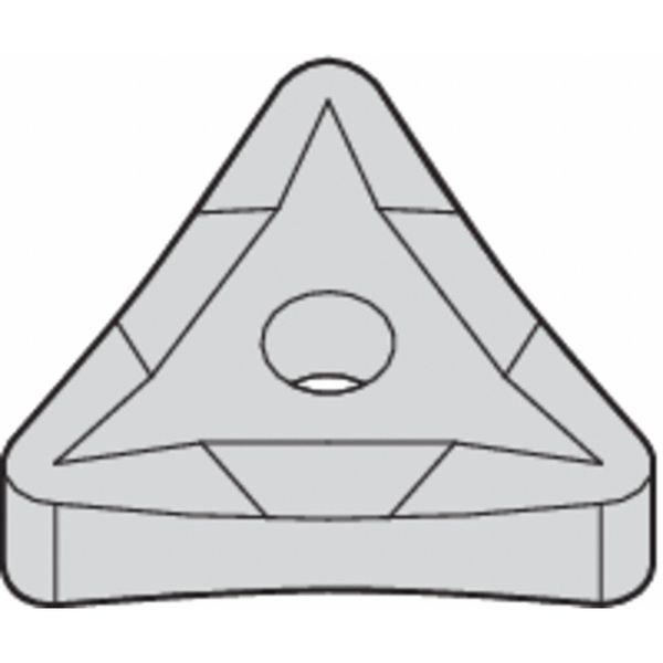 Triangle Turning Insert, Triangle, 3/8 in, TNMP, 0.0312 in, Carbide
