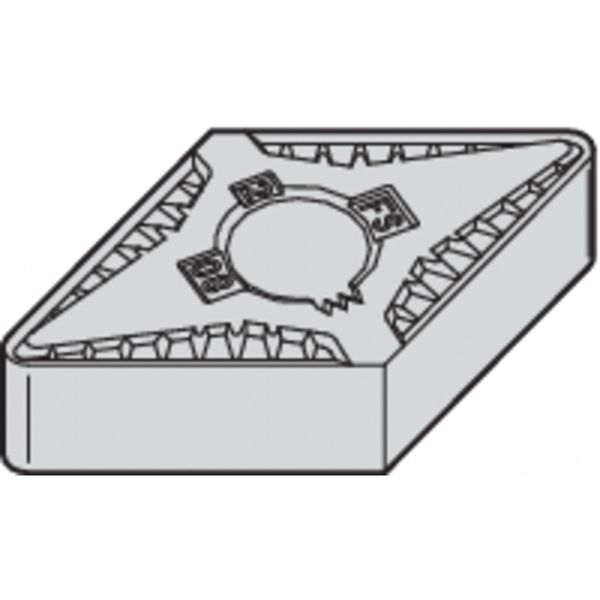 Diamond Turning Insert, Diamond, 1/2 in, DNGG, 55  Degrees, 1/32 in, Carbide