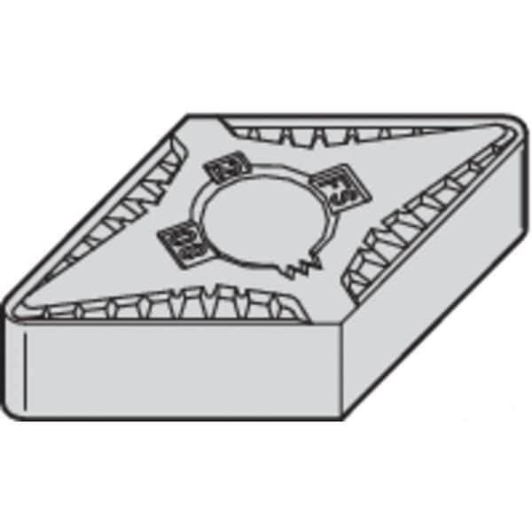 Diamond Turning Insert, Diamond, 1/2 in, DNGG, 55  Degrees, 1/32 in, Carbide