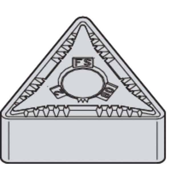 Triangle Turning Insert, Triangle, 3/8 in, TNGG, 0.0156 in, Carbide