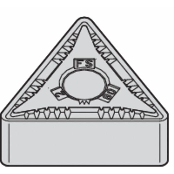 Triangle Turning Insert, Triangle, 1/2 in, TNGG, 0.0312 in, Carbide