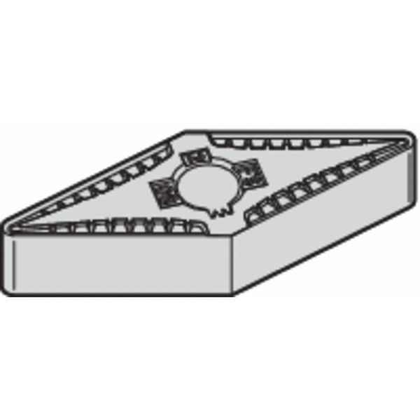 Diamond Turning Insert, Diamond, 3/8 in, VNGG, 35  Degrees, 1/64 in, Carbide