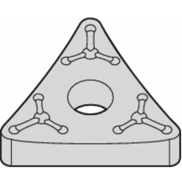Triangle Turning Insert, Triangle, 1/2 in, TNMM, 0.0312 in, Carbide