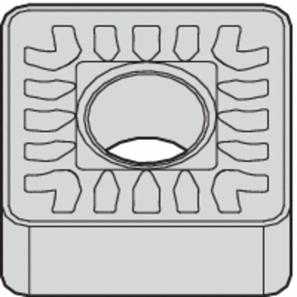 Square Turning Insert, Square, 3/4 in, SNMM, 3/32 in, Carbide