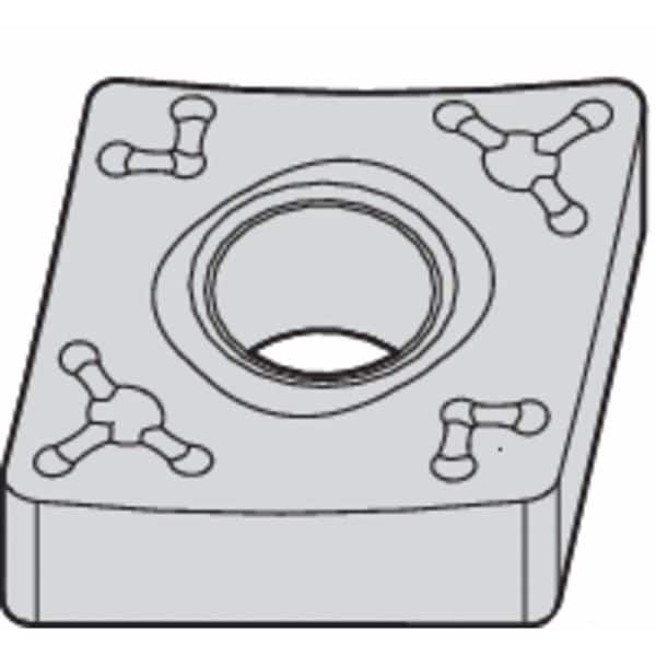 Diamond Turning Insert, Diamond, 3/4 in, CNMM, 80  Degrees, 3/32 in, Carbide