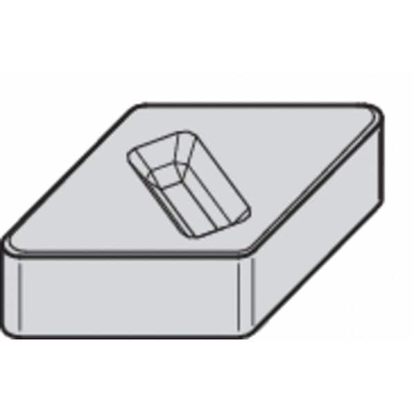 Diamond Turning Insert, Diamond, 1/2 in, DNGX, 55  Degrees, 3/64 in, Ceramic