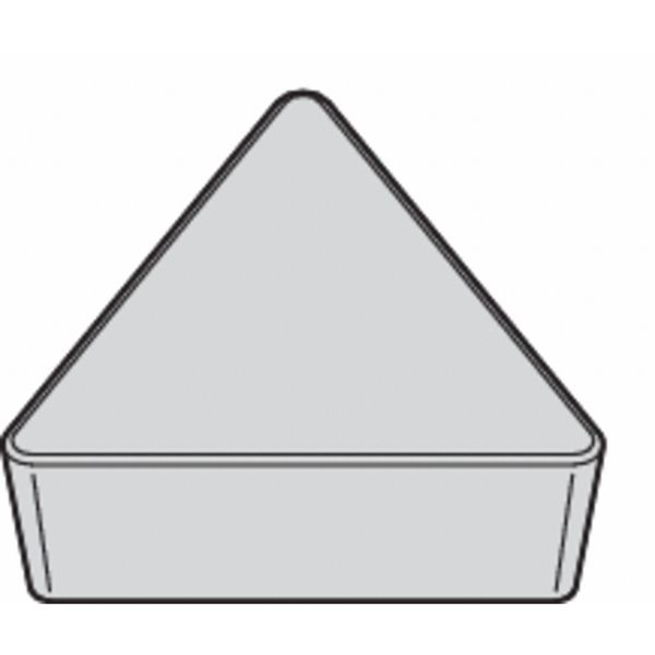 Triangle Turning Insert, Triangle, 1/2 in, TPU, 0.0468 in, Carbide