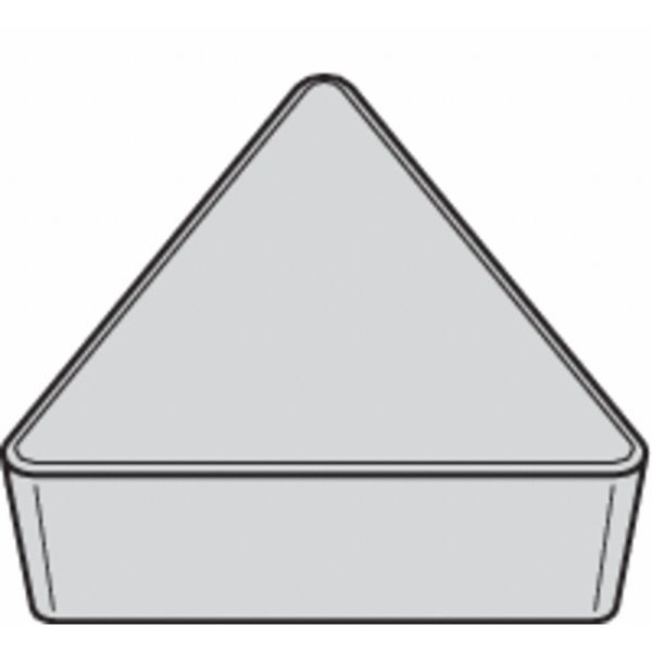 Triangle Turning Insert, Triangle, 3/8 in, TPG3, 0.0312 in, Carbide